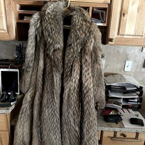 Fox fur coat